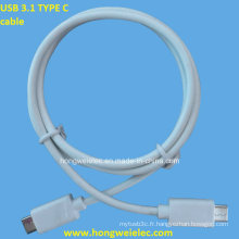 Ordinateur de tablette Type C Connecteur Data USB 3.1 Cable